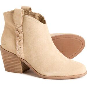 TOMS Constance Braided Boots - Suede (For Women) **New in Original Box